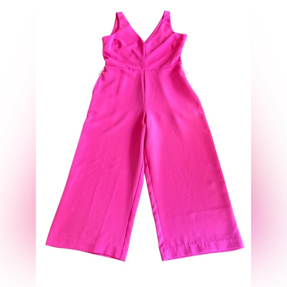 Sam Edelman | Hot Pink Crop Jumpsuit - Picture 3 of 11